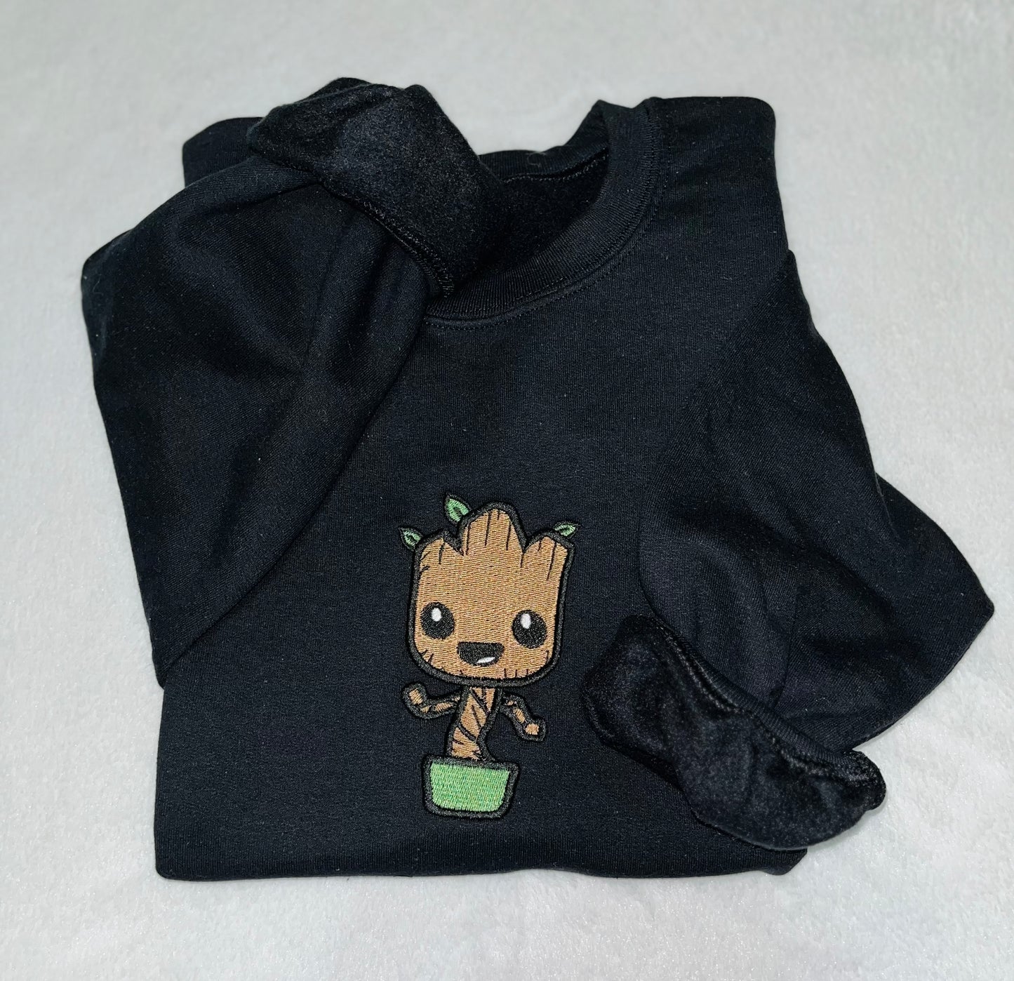 Plant Pot Embroidered Sweatshirt