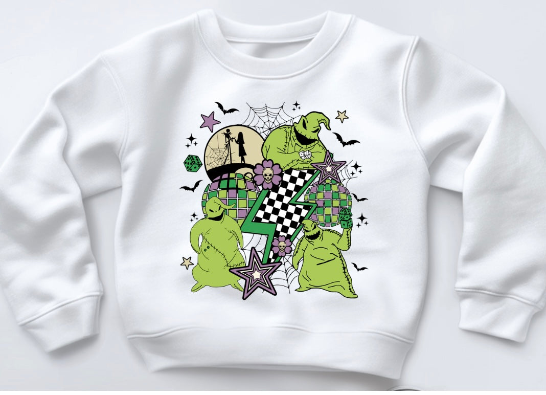 Oogie Halloween Printed Sweatshirt