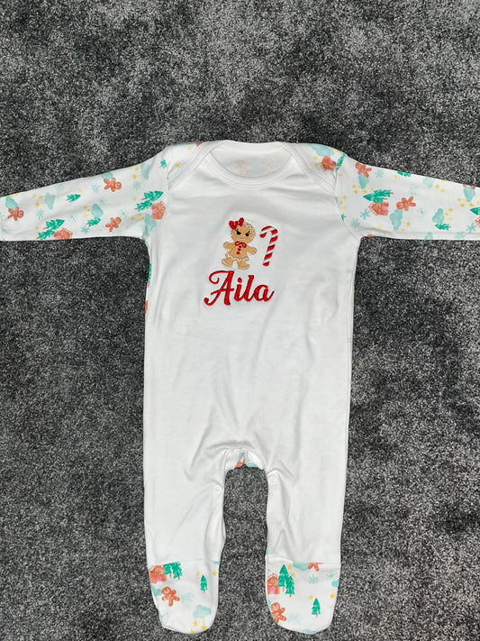 Baby Gingerbread Sleepsuit