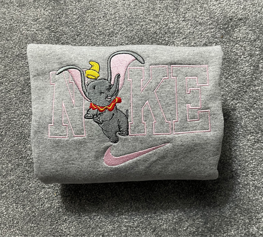 Elephant embroidered sweatshirt