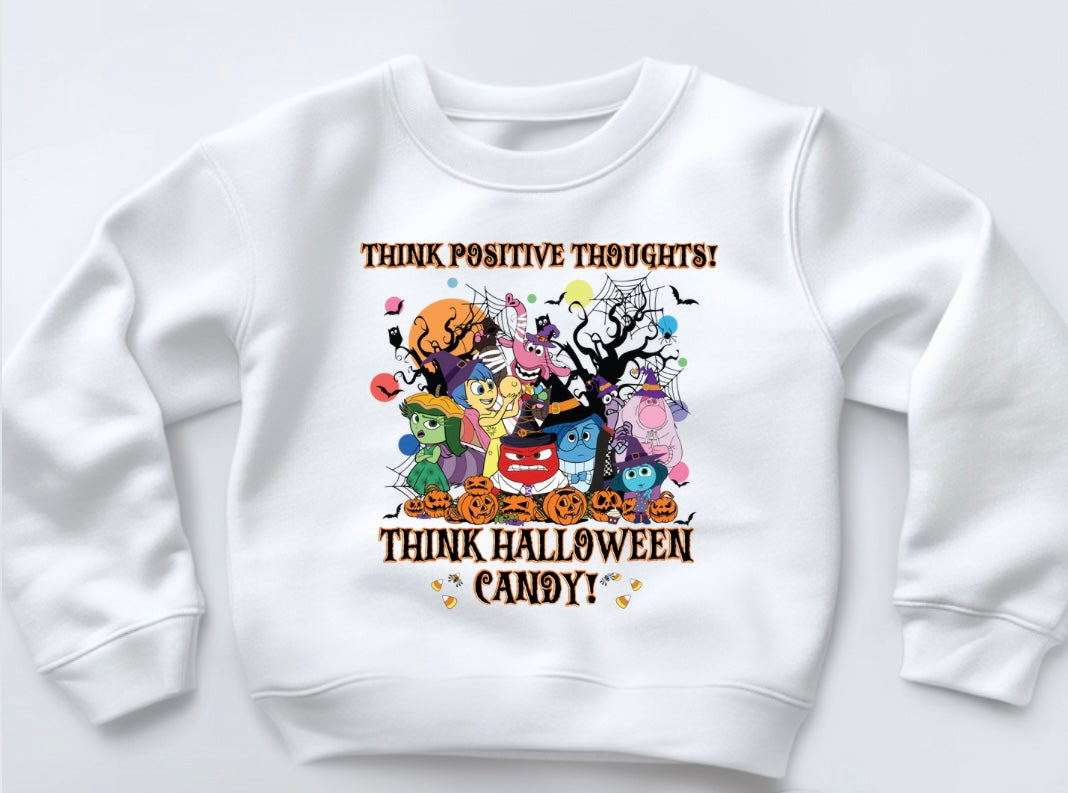 Halloween Emotions Printed Sweatshirt