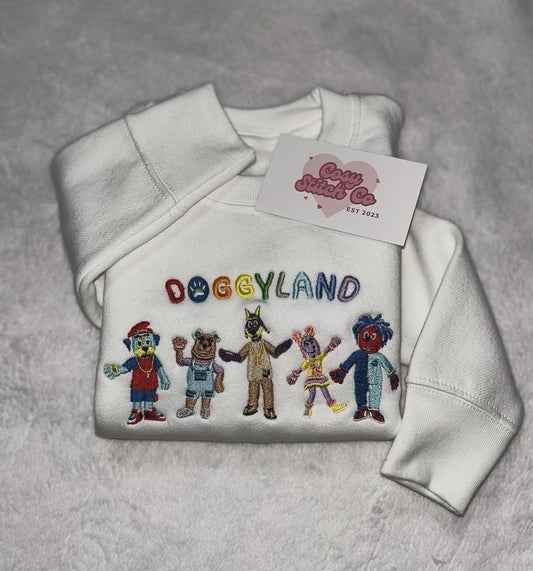 Doggyland Embroidered Sweatshirt