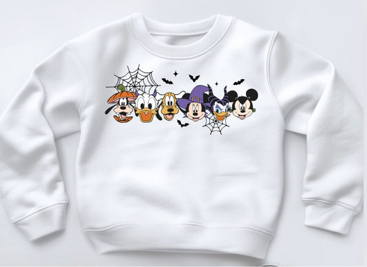 Halloween Character Printed Sweatshirt