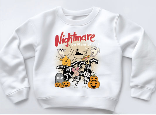 Nightmare Pooh Printed Sweatshirt