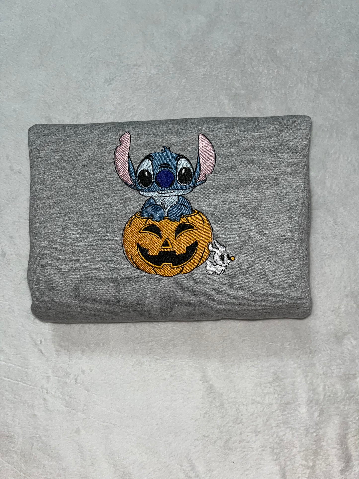 Pumpkin Stitch Embroidered Sweatshirt