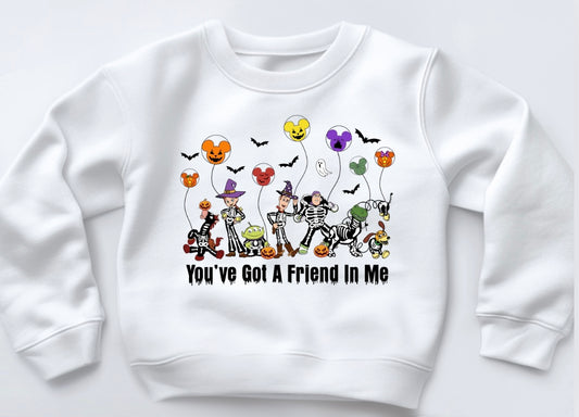 Halloween Friend in me Printed Sweatshirt